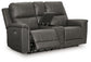 Bleckley PWR REC Loveseat/CON/ADJ HDRST