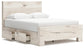Lawroy Queen Panel Bed with Storage, Dresser, Mirror and Nightstand