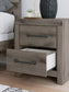 Graystorm Twin Panel Storage Bed with Mirrored Dresser and Nightstand