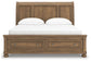 Feddinger California King Storage Sleigh Bed with Mirrored Dresser and Nightstand