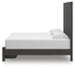 Fraluna King Panel Storage Bed with Mirrored Dresser