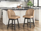 Ashley Express - Neymorton UPH Swivel Barstool (2/CN)
