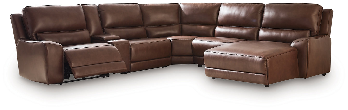 DeepWakes 6-Piece Power Reclining Sectional with Chaise