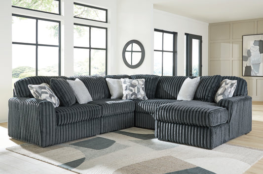Midnight-Madness 5-Piece Sectional with Chaise