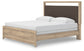 Kinlanni King Upholstered Panel Bed, Dresser, Mirror and Nightstand