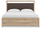 Kinlanni King Upholstered Platform Bed, Dresser, Mirror and Nightstand