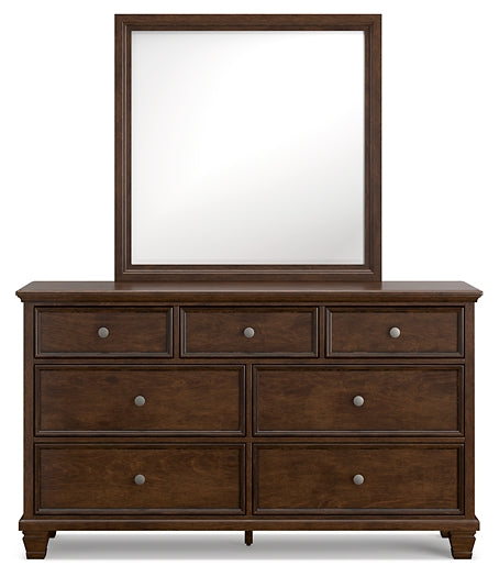 Danabrin Queen Panel Storage Bed, Dresser and Mirror