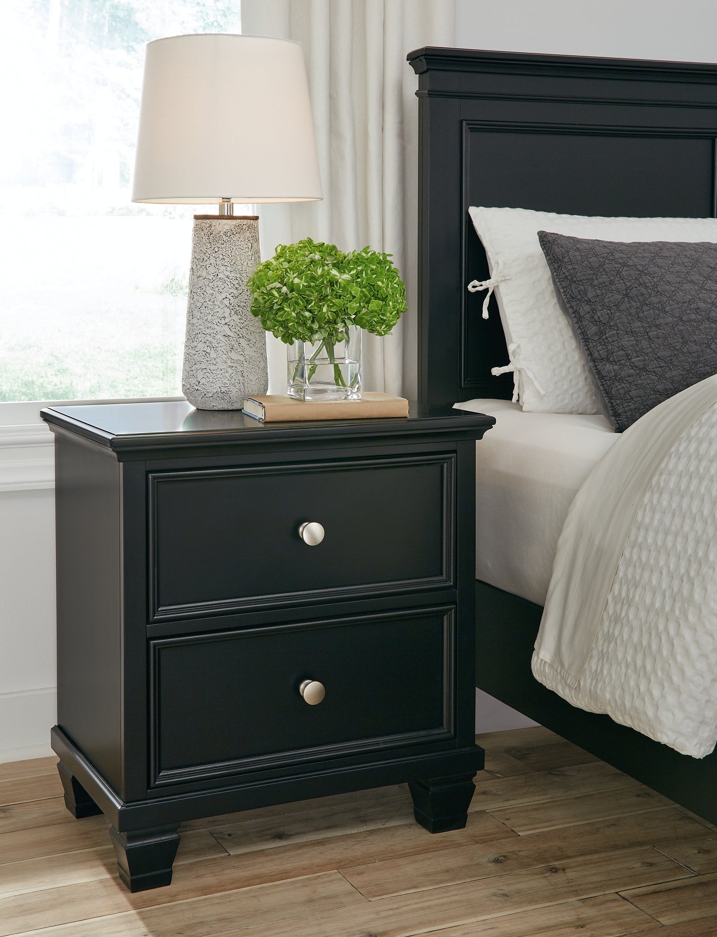 Lanolee Twin Panel Storage Bed, Dresser, Mirror and Nightstand