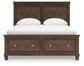 Danabrin Queen Panel Storage Bed, Dresser, Mirror and Nightstand