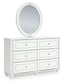 Kozlani Twin Upholstered Panel Storage Bed, Dresser and Mirror
