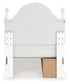 Kozlani Twin Upholstered Panel Storage Bed, Dresser, Mirror and Nightstand