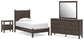 Pamytta Twin Panel Platform Bed, Dresser, Mirror and Nightstand