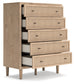 Cielden Queen Upholstered Bed with Roll Slats, Dresser, Mirror, Chest and Nightstand