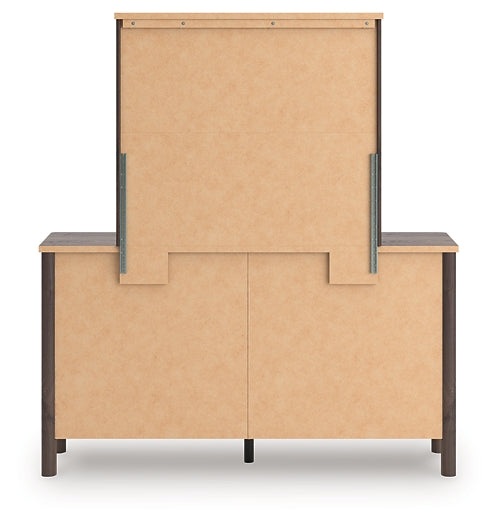 Pamytta Queen Upholstered Panel Bed, Dresser, Mirror and Nightstand