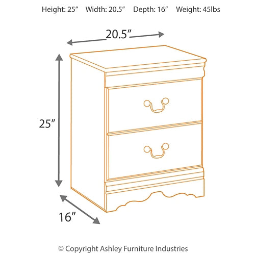 Ashley Express - Huey Vineyard Two Drawer Night Stand