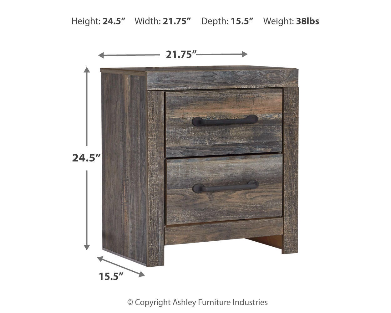 Drystan Queen Panel Bed with 2 Storage Drawers with Mirrored Dresser and Nightstand