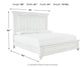 Kanwyn King Panel Bed with Mirrored Dresser