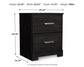 Belachime Twin Panel Bed with Mirrored Dresser and Nightstand