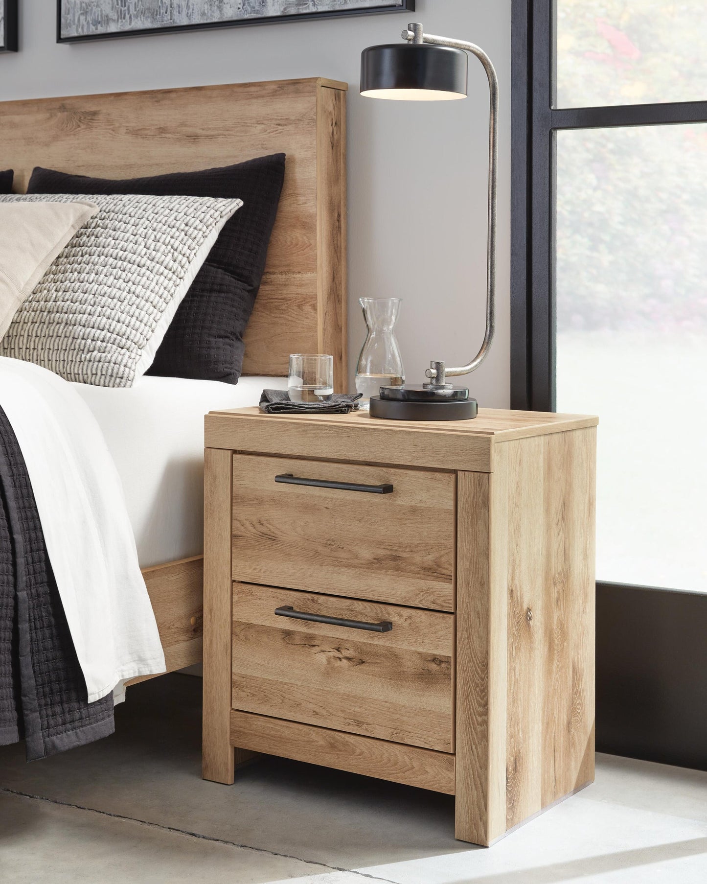 Hyanna Twin Panel Bed, Dresser, Mirror, Chest and Nightstand