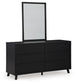 Danziar Queen Panel Headboard, Dresser and Mirror