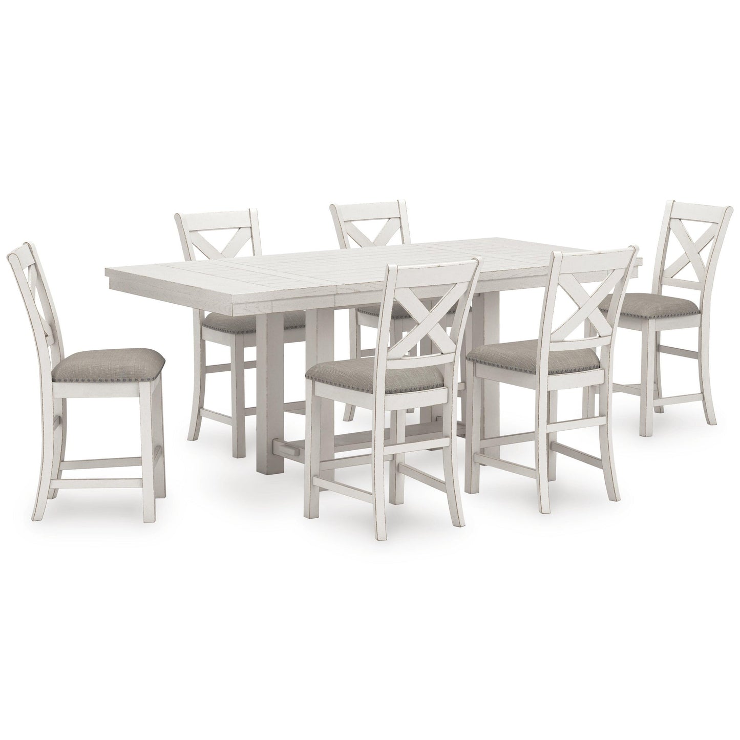 Robbinsdale Counter Height Dining Table and 6 Barstools