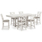 Robbinsdale Counter Height Dining Table and 6 Barstools