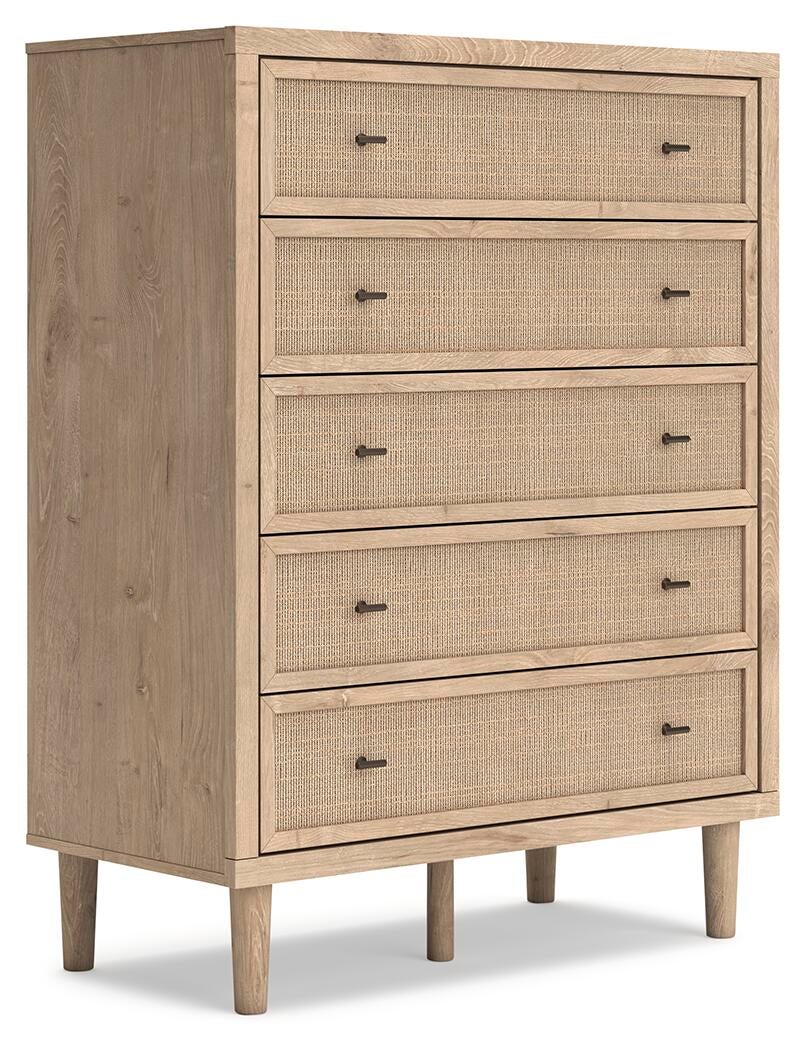 Cielden King Panel Headboard, Dresser, Mirror, Chest and Nightstand