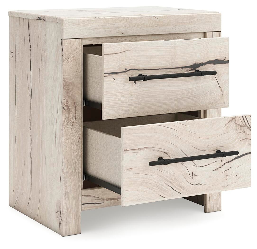 Lawroy Twin Panel Bed with Storage, Dresser, Mirror, Chest and Nightstand