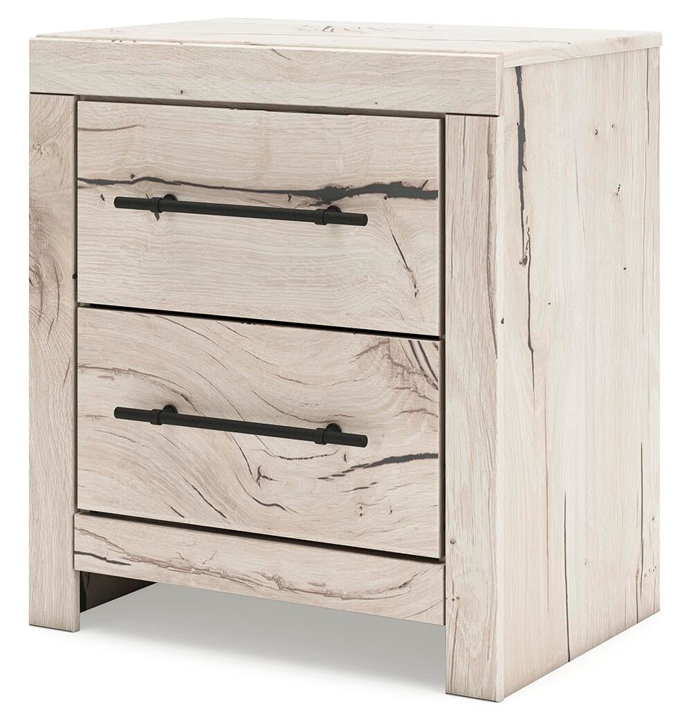 Lawroy Twin Panel Bed with Storage, Dresser, Mirror, Chest and Nightstand