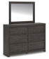 Fraluna King Panel Bed, Dresser, Mirror and Nightstand