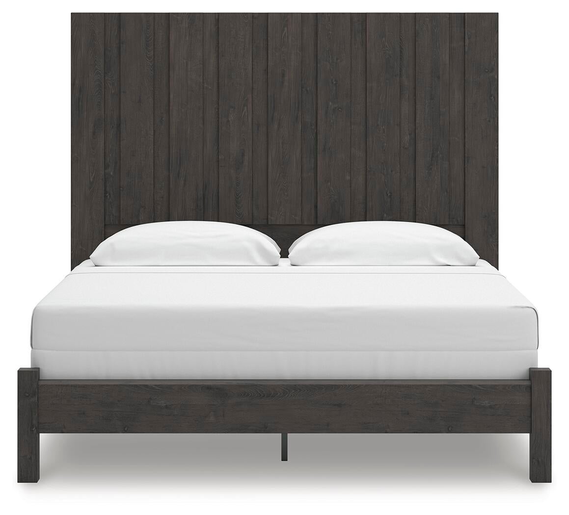 Fraluna King Panel Bed, Dresser, Mirror and Nightstand