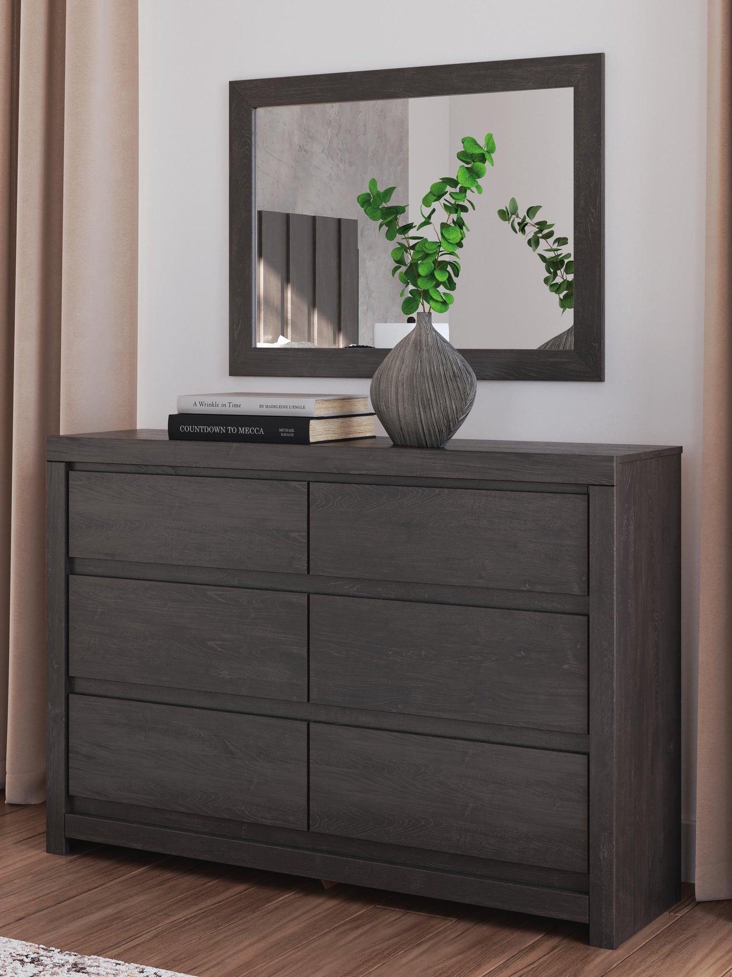 Fraluna King Panel Bed, Dresser, Mirror and Nightstand