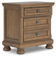 Vandenmore King Storage Sleigh Bed with Mirrored Dresser, Chest and Nightstand