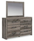 Urbanoore Twin Panel Bed, Dresser, Mirror and Nightstand