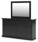 Maribel Queen Panel Bed, Dresser and Mirror