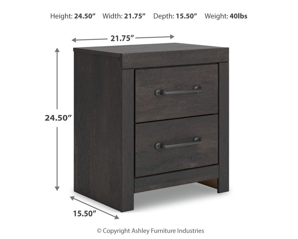 Delmorta Twin Panel Storage Bed, Dresser, Mirror and Nightstand
