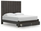 Parlayon King Panel Storage Bed, Dresser, Mirror and Nightstand