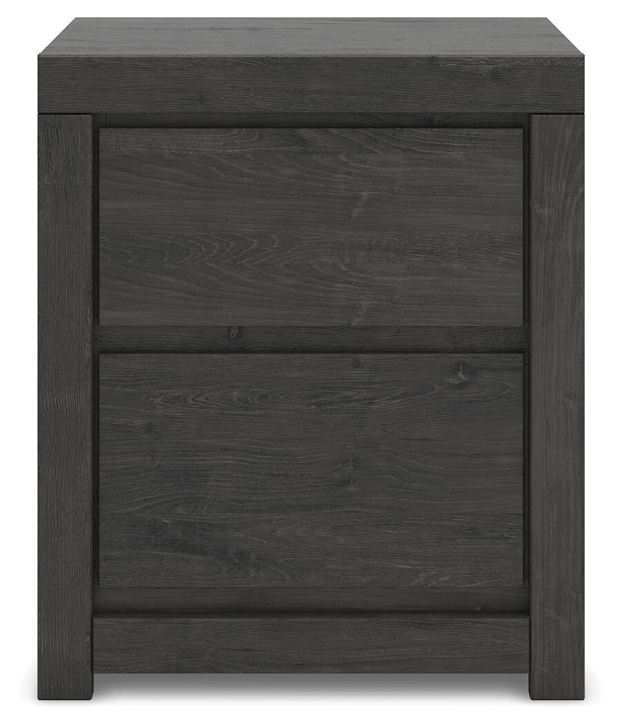Parlayon King Panel Storage Bed, Dresser, Mirror and Nightstand