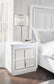 Chalanna King Upholstered Storage Bed, Dresser, Mirror, Chest and Nightstand