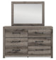 Graystorm Queen Panel Bed, Dresser and Mirror