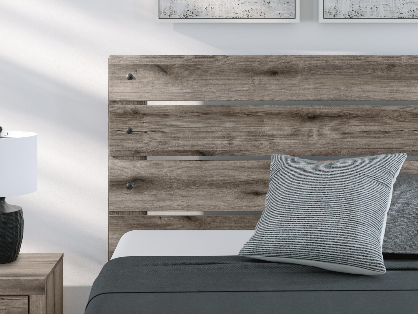 Graystorm Queen Panel Bed, Dresser and Mirror