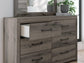 Urbanoore Twin Panel Bed with Storage, Dresser and Mirror