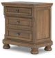 Vandenmore King Panel Bed with Mirrored Dresser and Nightstand