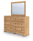 Galletyn King Panel Bed with Mirrored Dresser