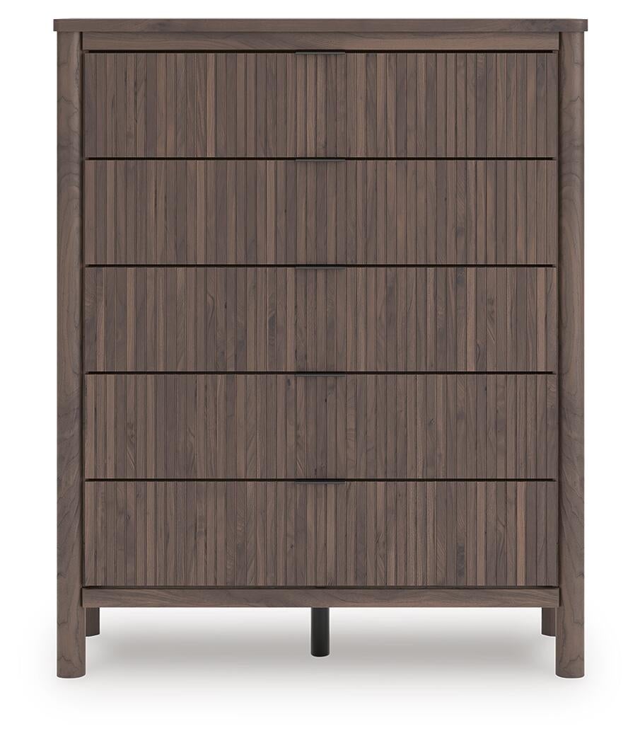 Cadmori Queen Panel Platform Bed, Dresser, Mirror, Chest and Nightstand