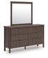 Pamytta Full Panel Platform Bed, Dresser, Mirror, Chest and Nightstand
