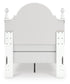 Kozlani Twin Upholstered Panel Bed, Dresser, Mirror and Nightstand