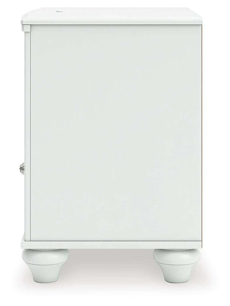 Kozlani Twin Upholstered Panel Bed, Dresser, Mirror and Nightstand