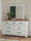 Savonport King Panel Bed with Storage. Dresser, Mirror and Nightstand