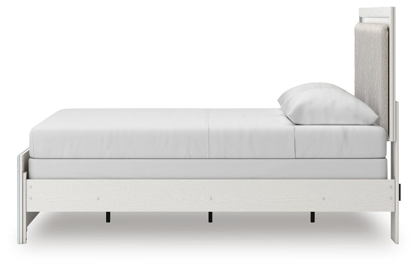 Birmonton Queen Upholstered Panel Bed, Dresser and Mirror